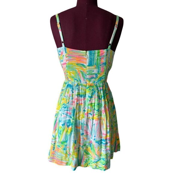 Lilly Pulitzer Women's Christine Dress size 2 Mini Multicolor Strap - Picture 4 of 13